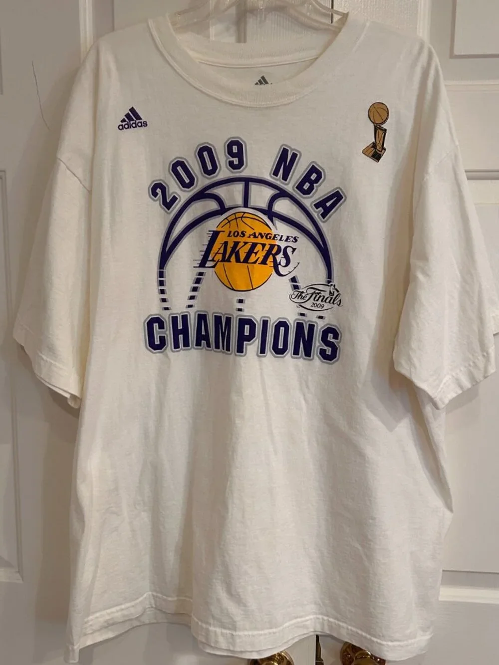 Los Angeles Lakers 2009 NBA Champions Short-Sleeve T-shirt Adidas 2XL